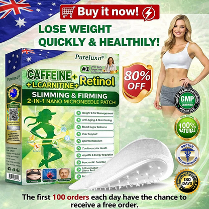 [Doctor-backed / Clinical support] 🇦🇺 𝙋𝙪𝙧𝙚𝙡𝙪𝙭𝙤® L-Carnitine × Retinol | Slimming & Firming 2-in-1 Nano Microneedle Patch 🔥 Obesity, Diabetes, Sleep Apnea, And Joint Issues👩‍⚕️