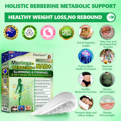 【𝐿𝑎𝑠𝑡 𝐷𝑎𝑦 𝑃𝑟𝑜𝑚𝑜𝑡𝑖𝑜𝑛 80% 𝑂𝐹𝐹】🇦🇺𝙋𝙪𝙧𝙚𝙡𝙪𝙭𝙤® 𝑴𝒐𝒓𝒊𝒏𝒈𝒂 & 𝑩𝒆𝒓𝒃𝒆𝒓𝒊𝒏𝒆 *NAD+| Slimming & Firming 2-in-1 Nano Microneedle Patch |𝘉𝘢𝘤𝘬𝘦𝘥 𝘣𝘺 𝘴𝘤𝘪𝘦𝘯𝘤𝘦 | 10-𝗂𝗇-𝟣 𝖿𝗈𝗋𝗆𝗎𝗅𝖺 | 𝑅𝑒𝑠𝑢𝑙𝑡𝑠 𝑖𝑛 7 𝑑𝑎𝑦𝑠