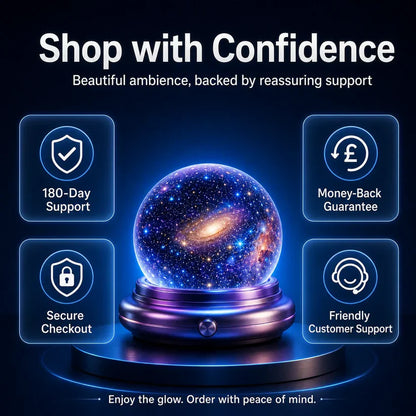 BVJ® Night Light Projector - Smart Holographic Star Projector