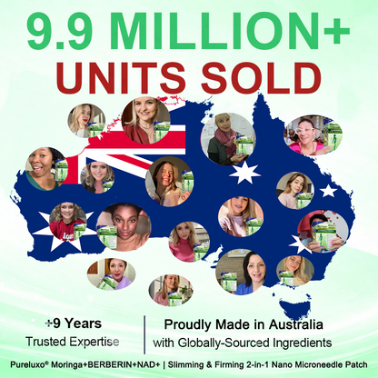 【𝐿𝑎𝑠𝑡 𝐷𝑎𝑦 𝑃𝑟𝑜𝑚𝑜𝑡𝑖𝑜𝑛 80% 𝑂𝐹𝐹】🇦🇺𝙋𝙪𝙧𝙚𝙡𝙪𝙭𝙤® 𝑴𝒐𝒓𝒊𝒏𝒈𝒂 & 𝑩𝒆𝒓𝒃𝒆𝒓𝒊𝒏𝒆 *NAD+| Slimming & Firming 2-in-1 Nano Microneedle Patch |𝘉𝘢𝘤𝘬𝘦𝘥 𝘣𝘺 𝘴𝘤𝘪𝘦𝘯𝘤𝘦 | 10-𝗂𝗇-𝟣 𝖿𝗈𝗋𝗆𝗎𝗅𝖺 | 𝑅𝑒𝑠𝑢𝑙𝑡𝑠 𝑖𝑛 7 𝑑𝑎𝑦𝑠