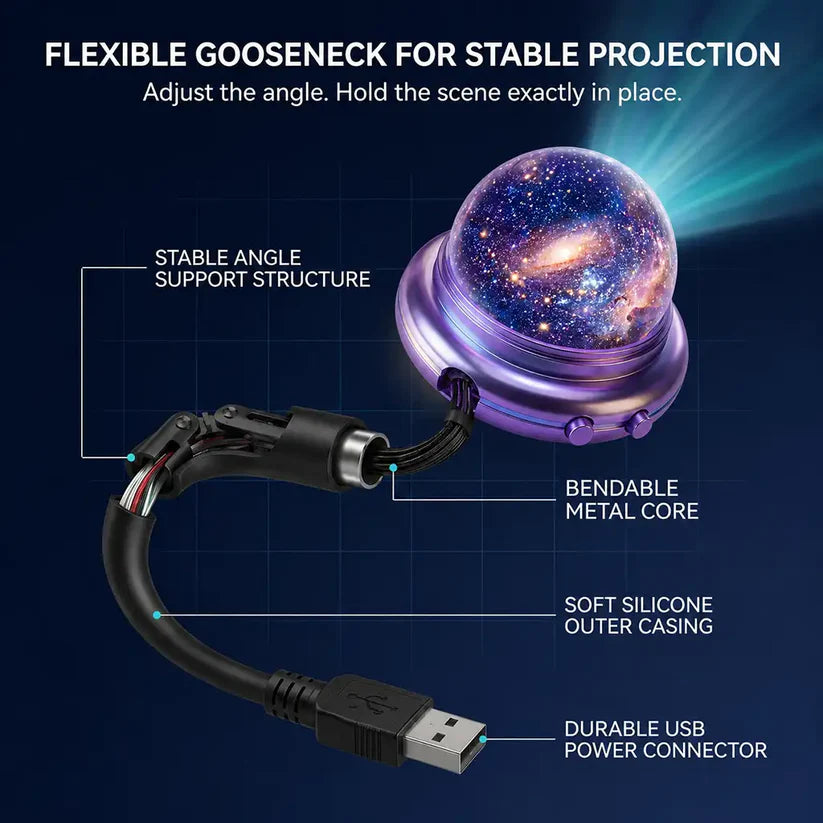 BVJ® Night Light Projector - Smart Holographic Star Projector